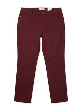 Vanilla Star Skinny Jeans in Maroon Size 18